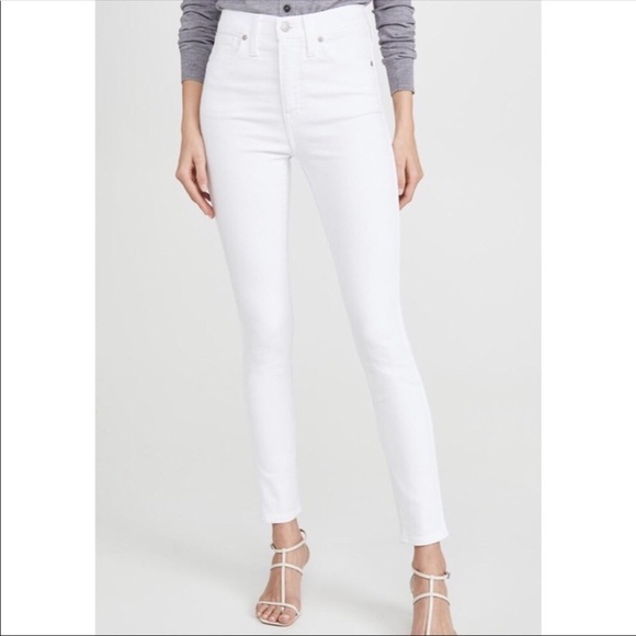 Madewell Denim - NWT Madewell 10" High-Rise Skinny Jeans White Size 36 (18)